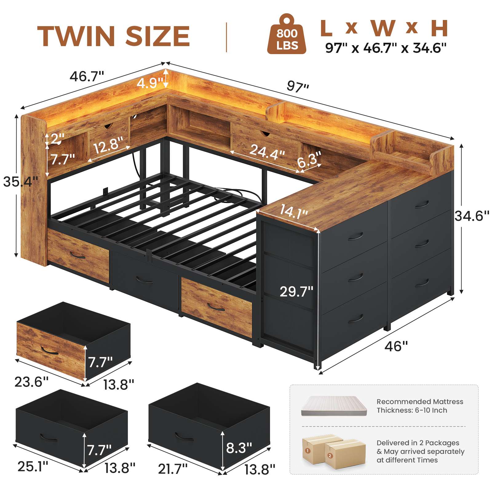 2 person desk